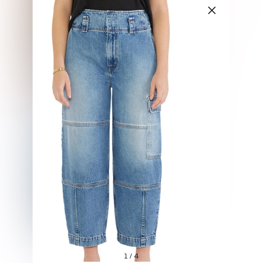 Etica Juni Relaxed Cargo Moonbay Jeans